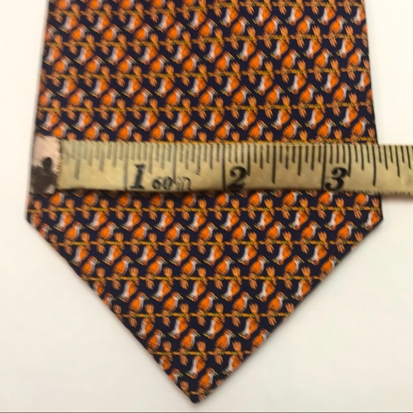 HERMÈS 100% silk luxury designer tie. NWOT - Picture 3 of 7